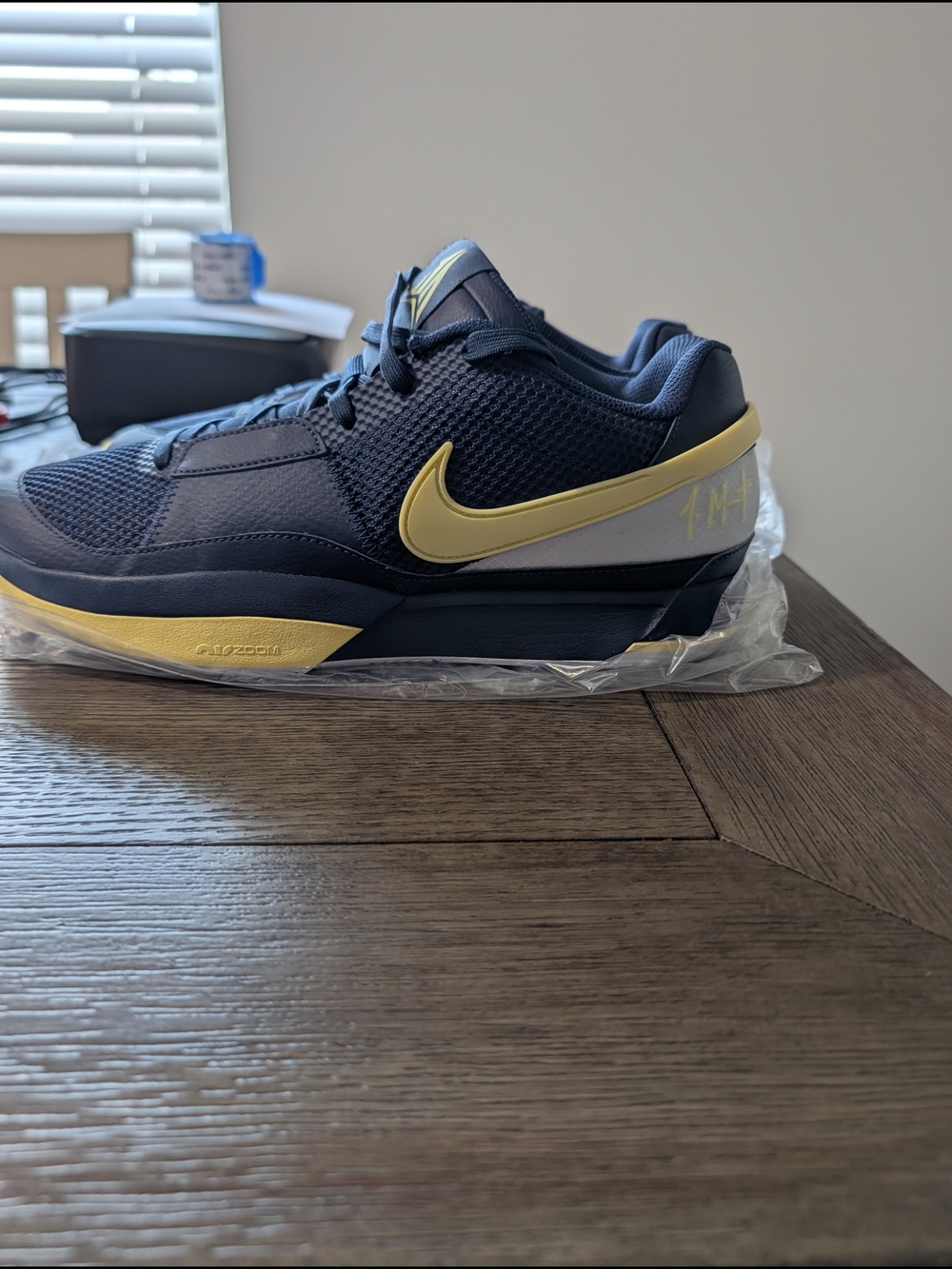 Nike JA 1 "Murray State" Men’s Navy and Gold Low-Top Sneaker - Athletic Casual